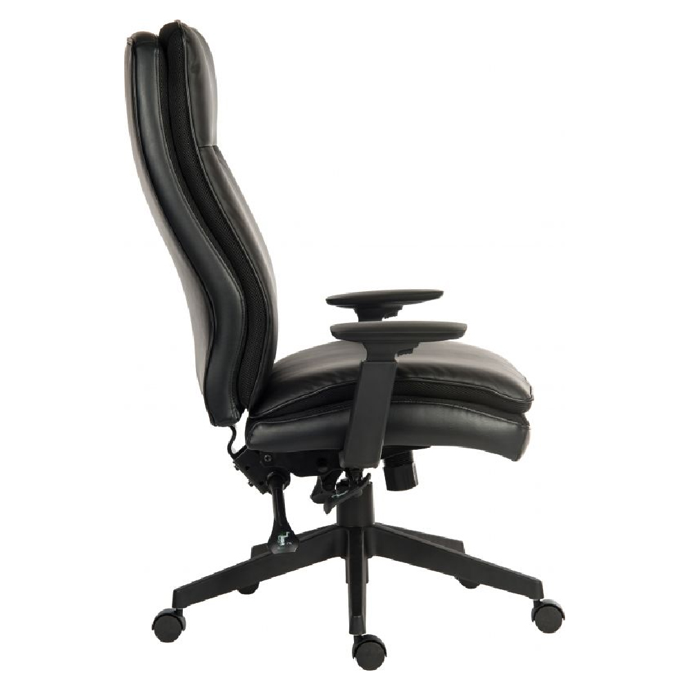 Paterson Leather Home And Office Chair In Black
