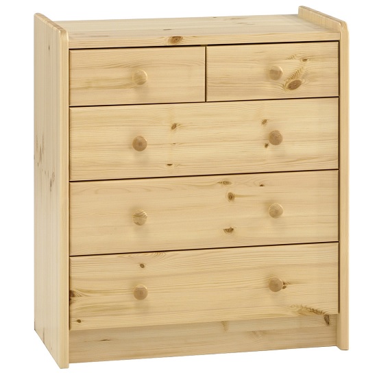 Pathos Wooden Chest Of Drawers In Pine With 5 Drawers Pathos Wooden Chest Of Drawers In Pine With 5 Drawers
