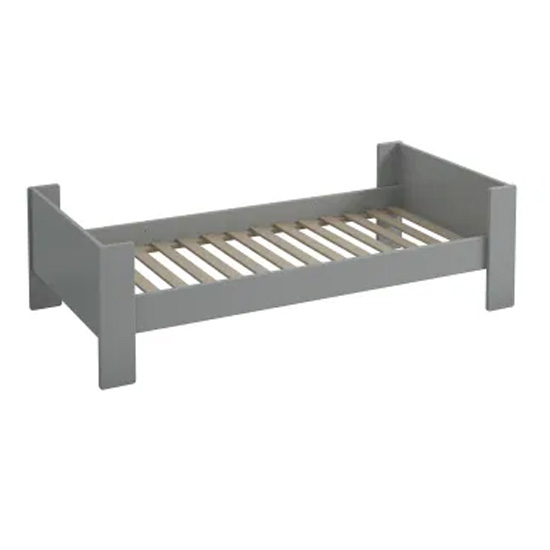 Pathos Wooden Children Single Bed In Grey FiF