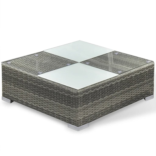 Paton Rattan 6 Piece Garden Lounge Set With Cushions In Grey