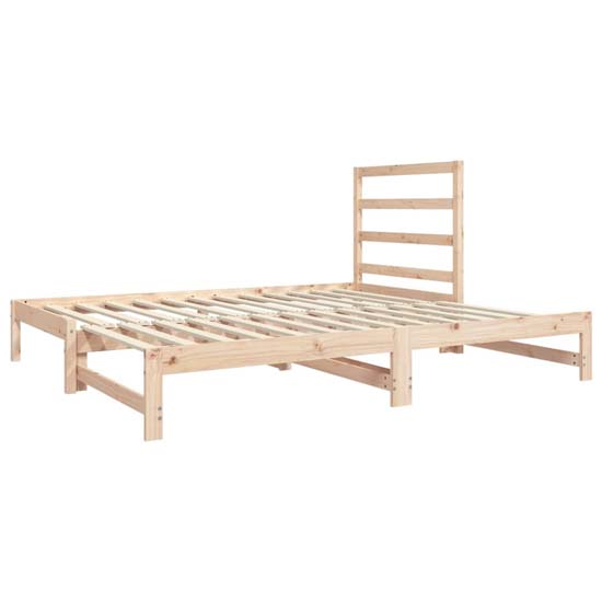 Patras Solid PIne Wood Pull-Out Day Bed In Natural