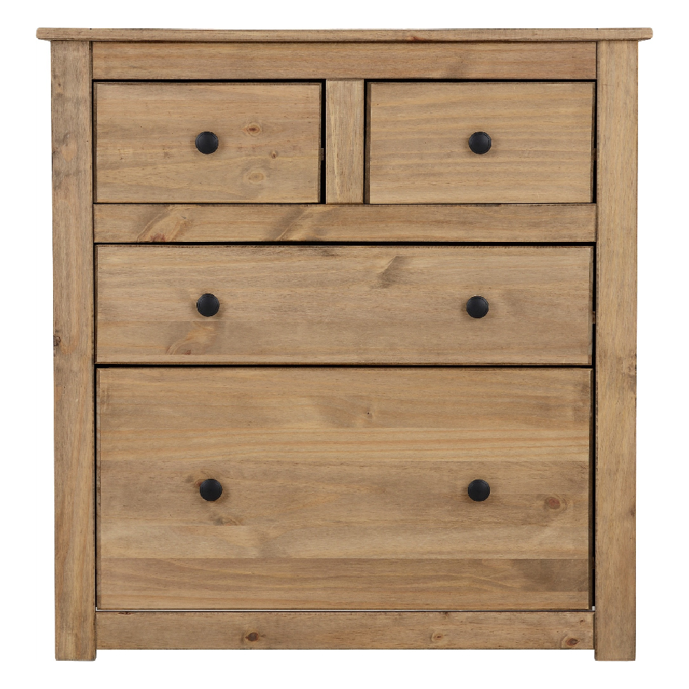 Pavia Wooden Chest Of Drawers In Natural Wax