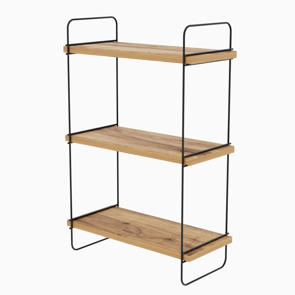 Pavilion Wooden Wall Hung Shelving Unit in Atlantic Pine
