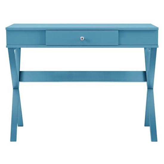 Paxton Wooden Laptop Desk In Blue Furniture in Fashion