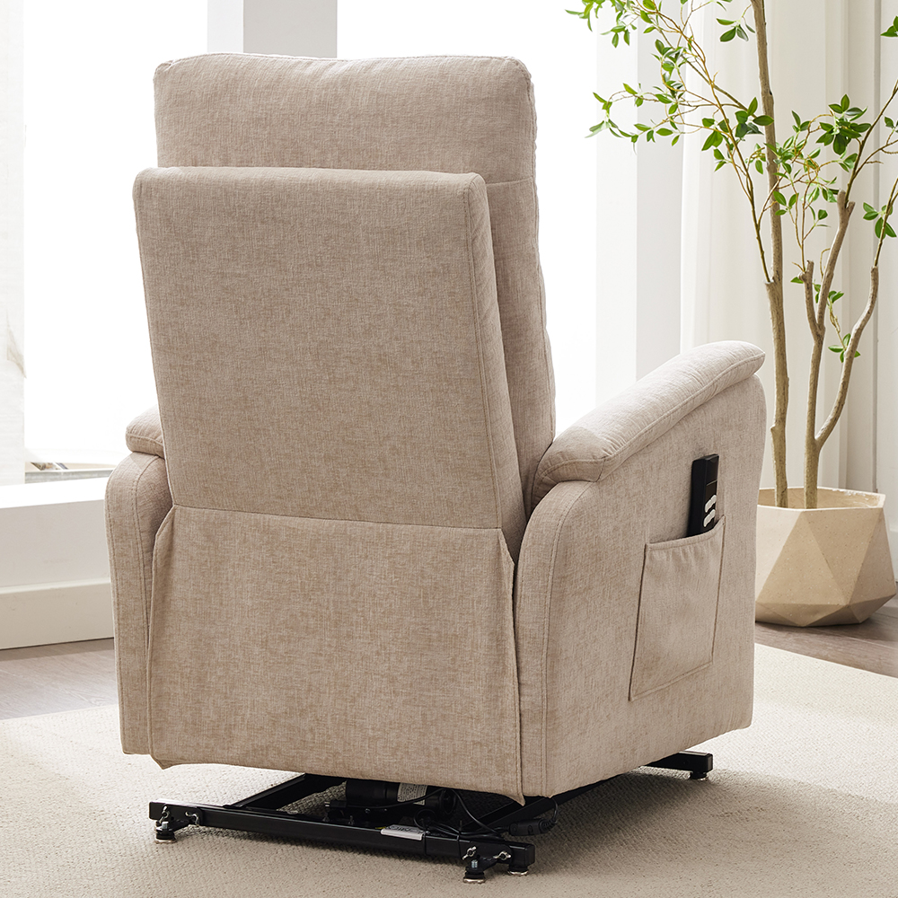 Payson Fabric Electric Recliner Chair In Barley