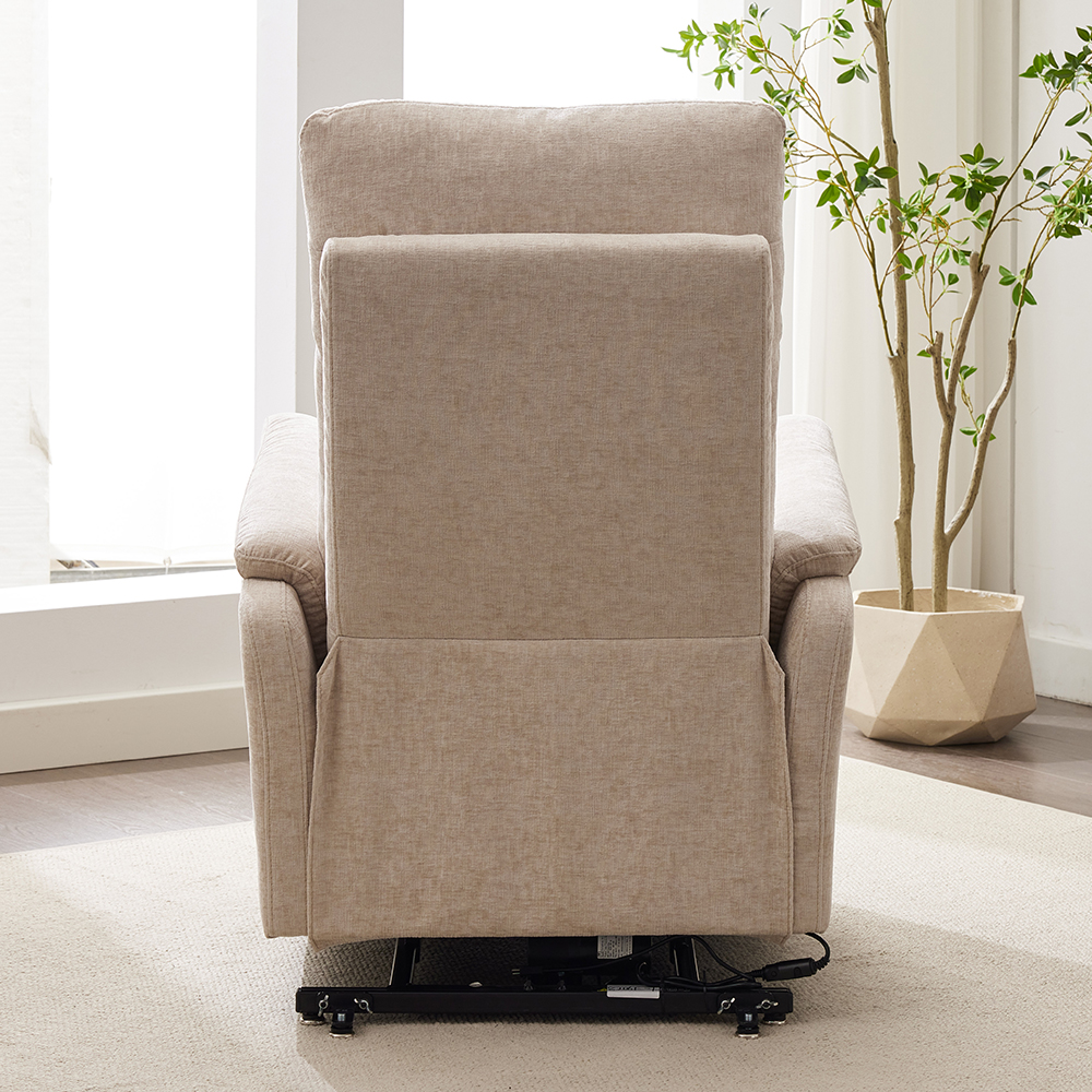 Payson Fabric Electric Recliner Chair In Barley