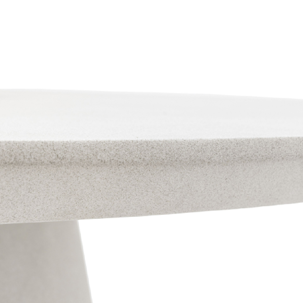Payson Glass Concrete Round Dining Table In Linen