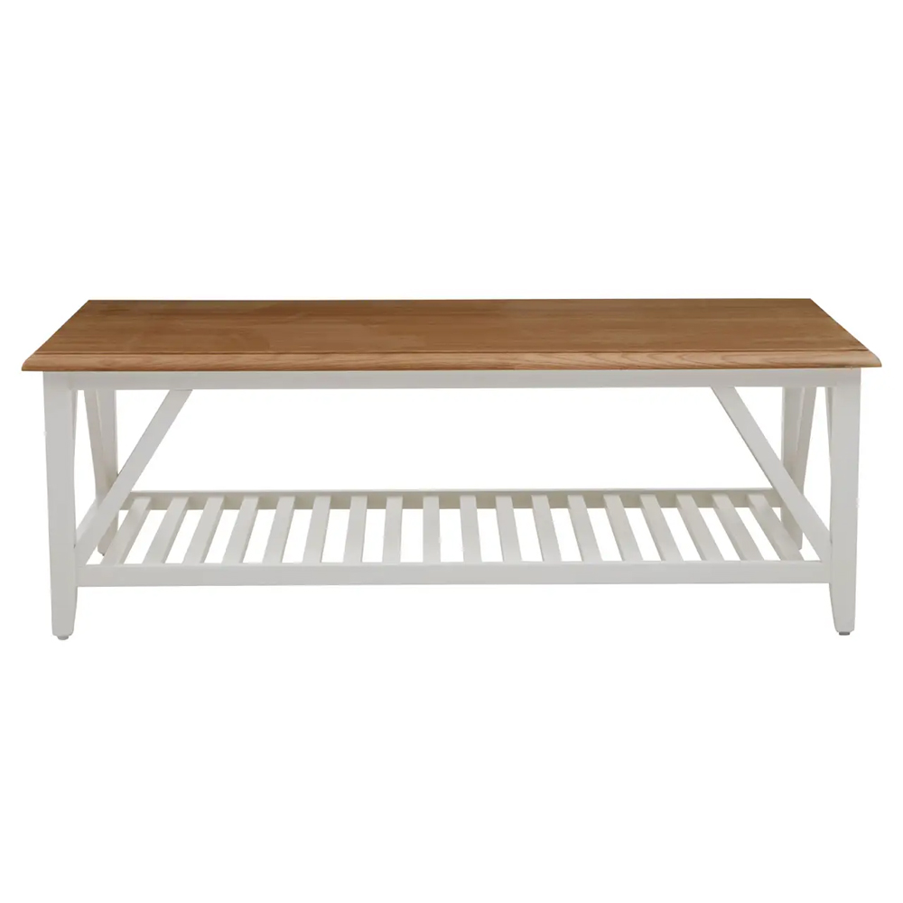 Payson Wooden Coffee Table In Natural And White