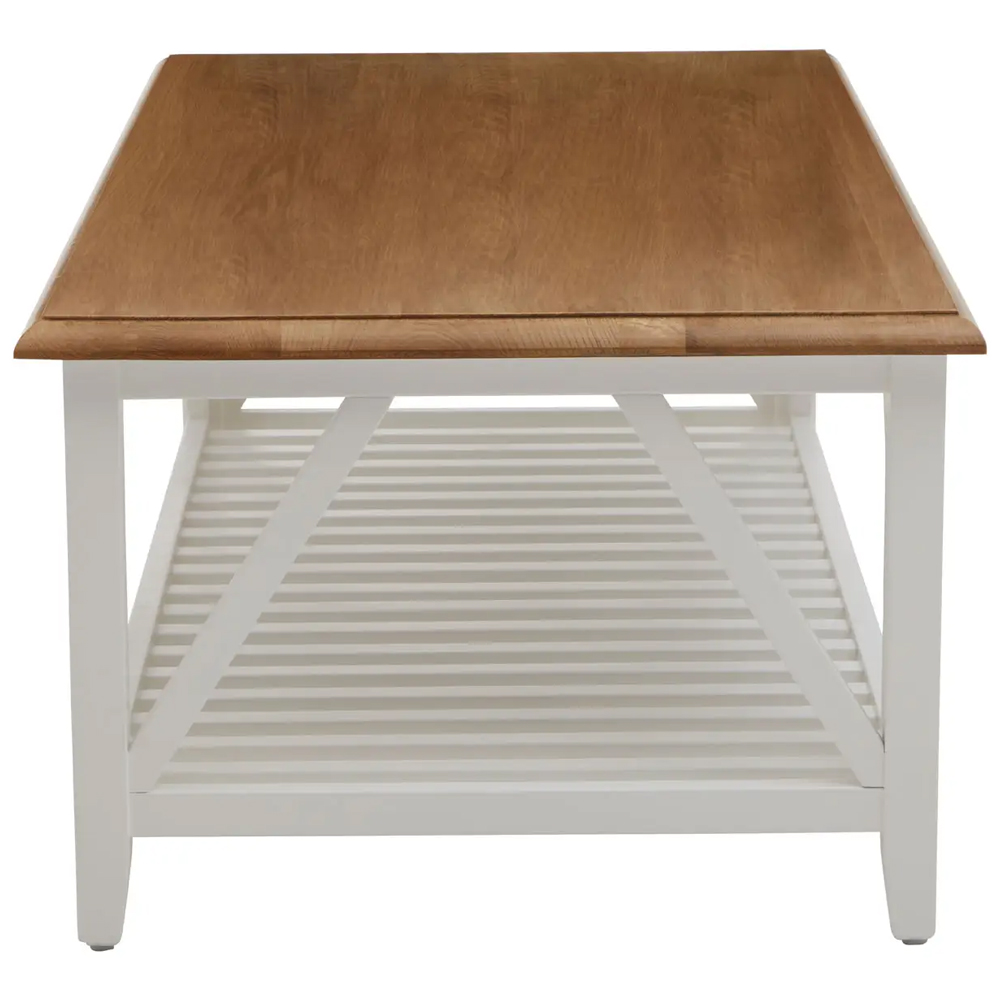 Payson Wooden Coffee Table In Natural And White