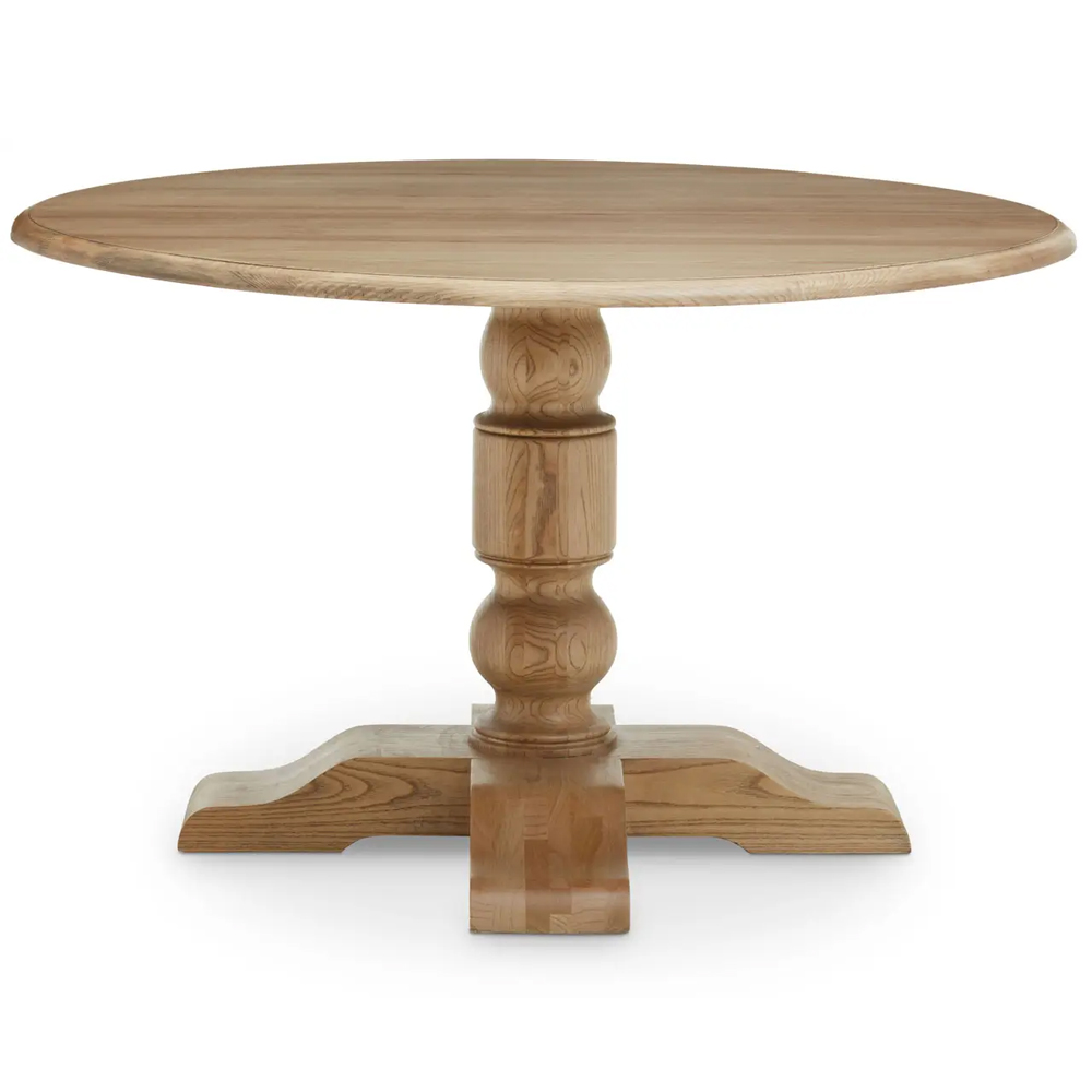 Payson Wooden Round Dining Table In Oak