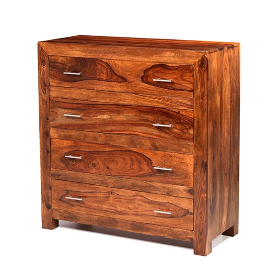 Photo of Payton chest of drawers in sheesham hardwood with 4 drawers