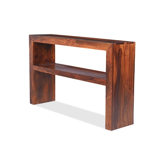 Payton Wooden Console Table Rectangular In Sheesham Hardwood_2