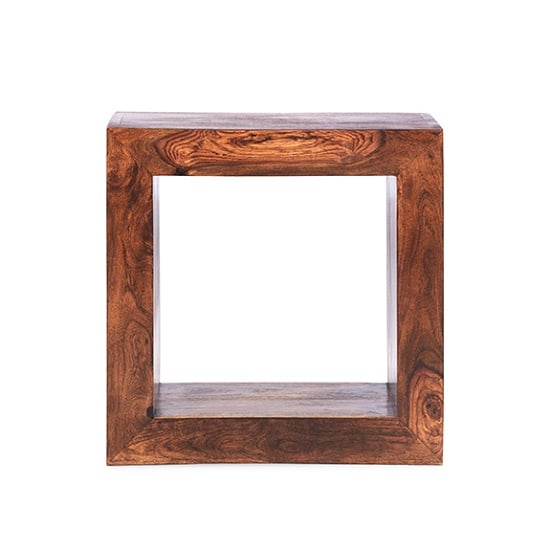 Payton Wooden Cube Display Stand In Sheesham Hardwood_2