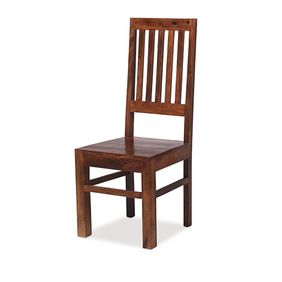 Payton Wooden High Back Dining Chair In Sheesham Hardwood Furniture