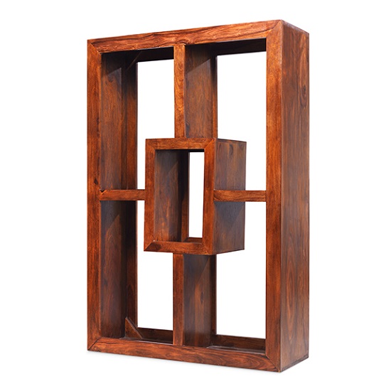 Read more about Payton wooden display unit rectangular in sheesham hardwood