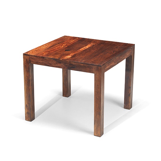 Payton Wooden Dining Table Square In Sheesham Hardwood