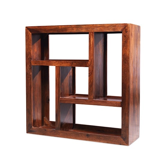 Read more about Payton wooden display unit square in sheesham hardwood