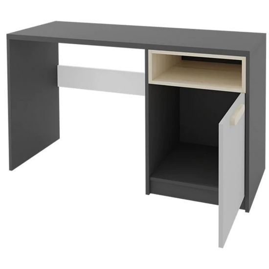 Pearl Kids Wooden Computer Desk With 1 Door In Graphite