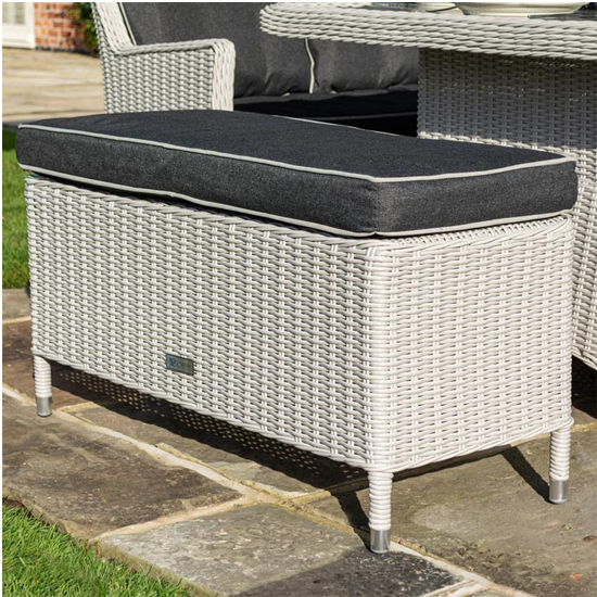 Peebles Corner Sofa With Dining Set And Benches In Putty Grey