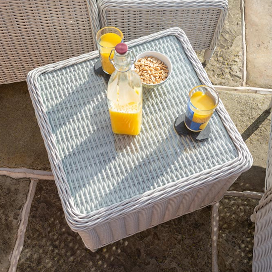 Peebles Reclining Lounger Set With Footstools In Putty Grey