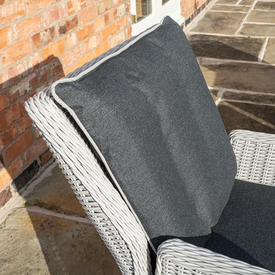 Peebles Reclining Lounger Set With Footstools In Putty Grey