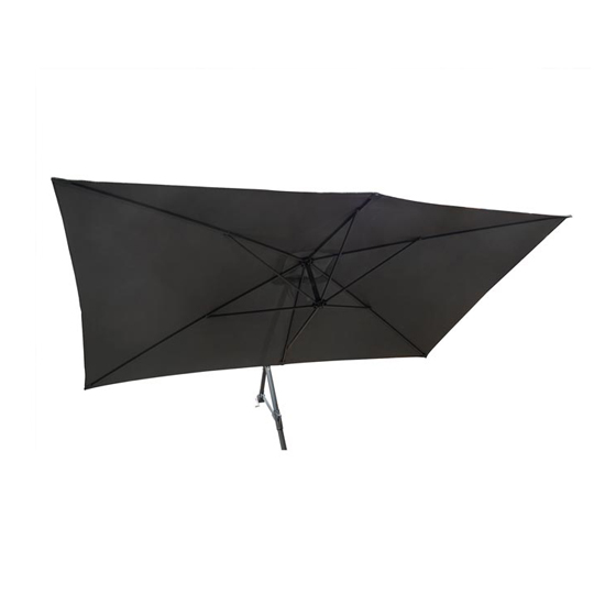 Peebles Rectangular Fabric Overhang Parasol With Steel Frame_8