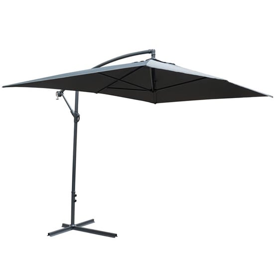 Read more about Peebles rectangular fabric overhang parasol with steel frame