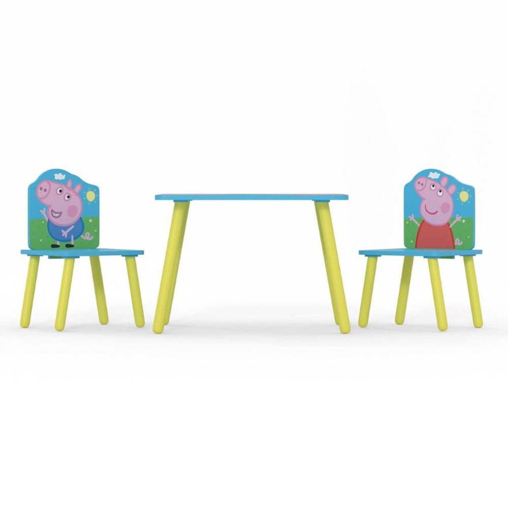 Peekskill Wooden Kids Table And 2 Chairs In Multicolour