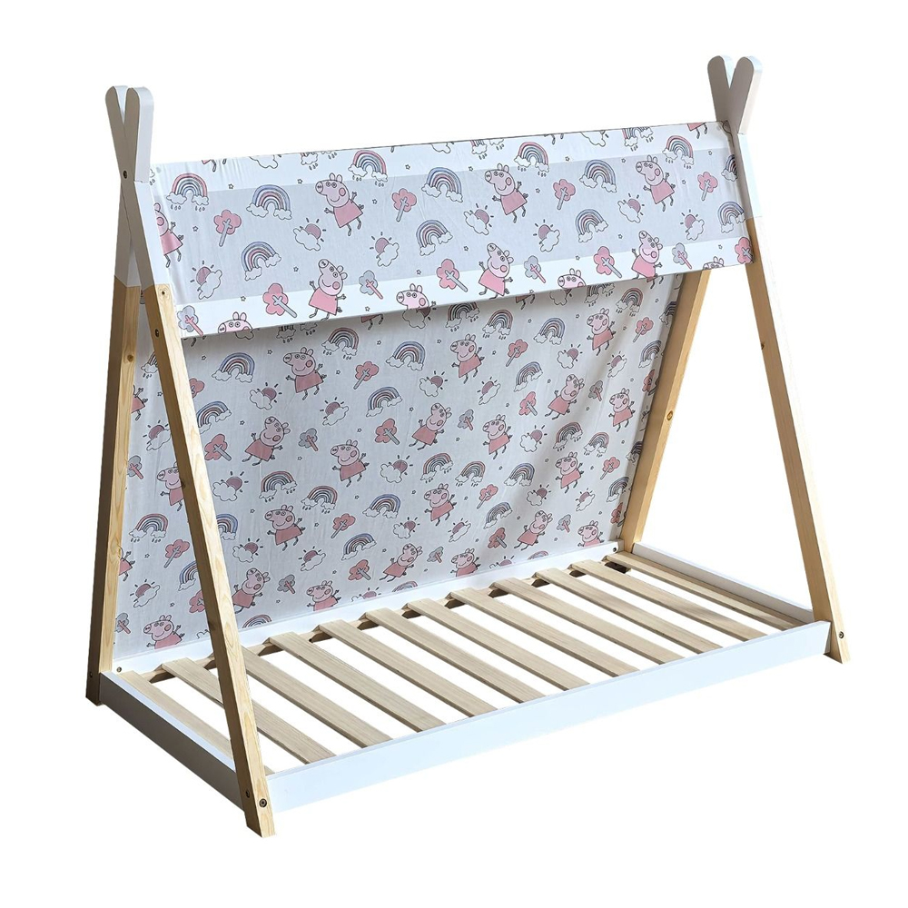 Peekskill Wooden Toddler House Bed In White