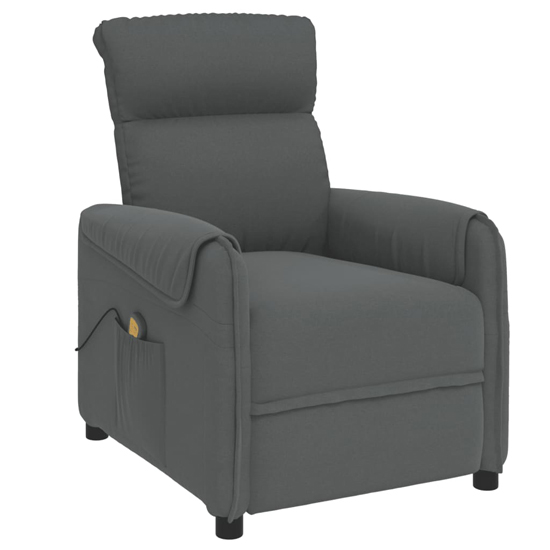 Pekin Fabric Massage Recliner Chair In Dark Grey_2