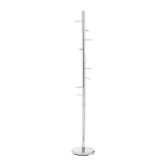 Pekon Floor Standing Metal Coat Stand In Chrome