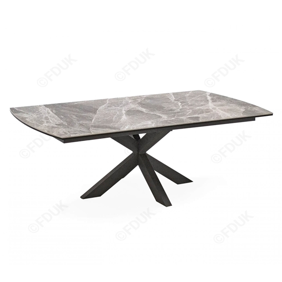 Pelagius Extending Glass Dining Table 8 Pembroke Charcoal Chairs_2