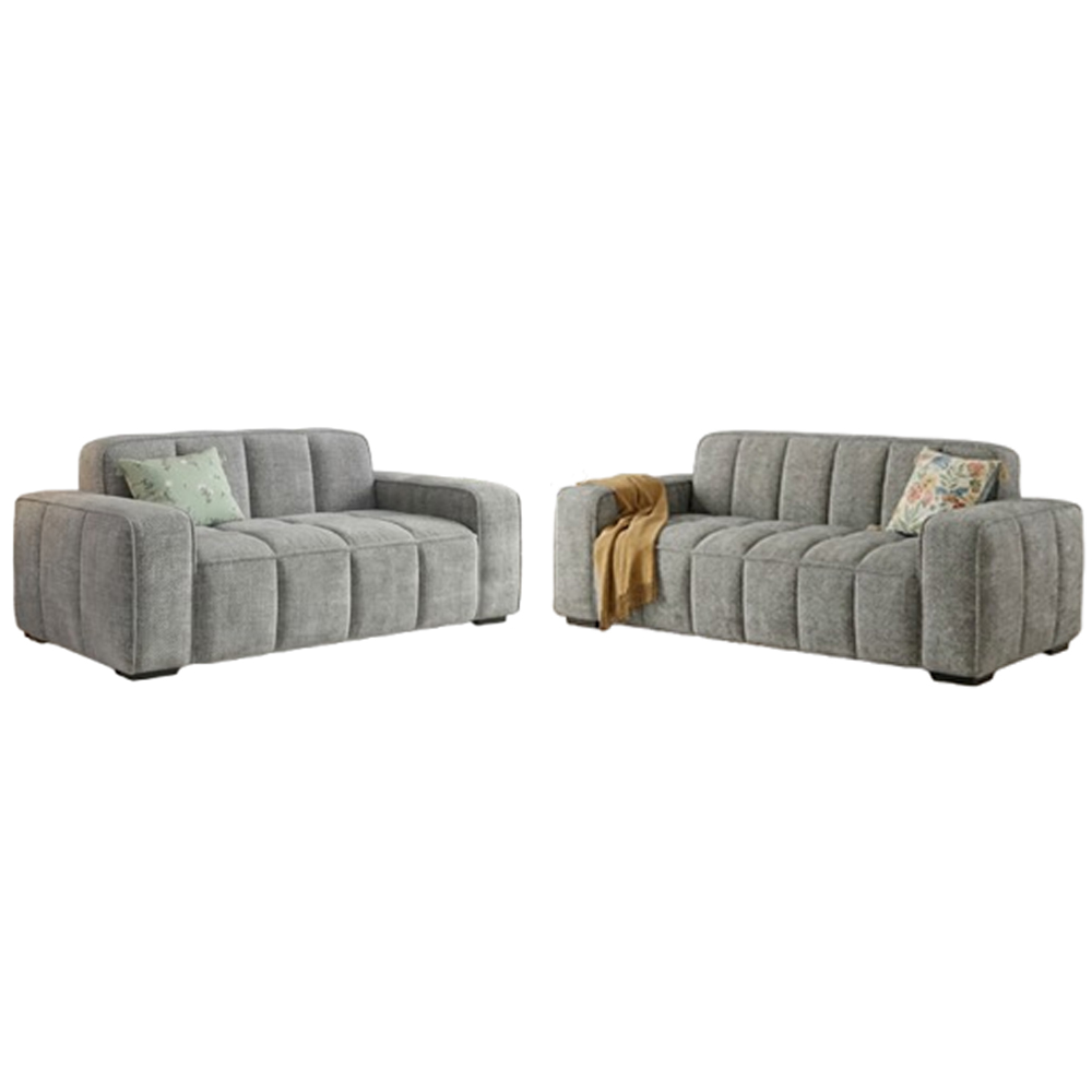 Pelaro Fabric 3+2 Seater Sofa in Grey