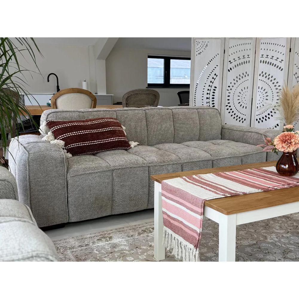 Pelaro Fabric 3 Seater Sofa in Grey