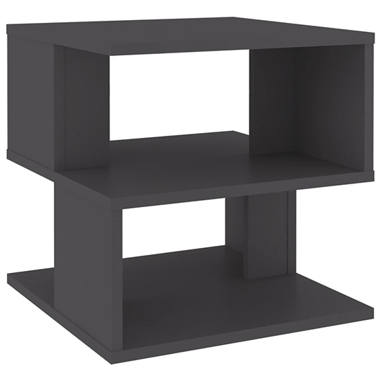 Pelumi Square Wooden Side Table In Grey_3