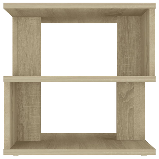 Pelumi Square Wooden Side Table In Sonoma Oak