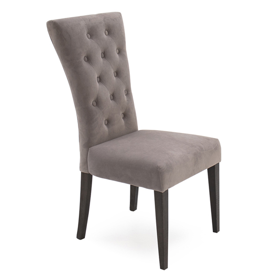 Pembroke Velvet Upholstered Dining Chair In Taupe Furniture in Fashion
