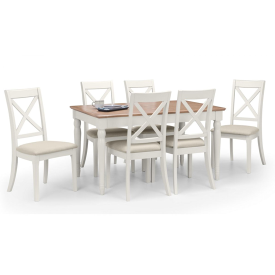 Pacari Extending Oak Grey Dining Table With 6 Chairs