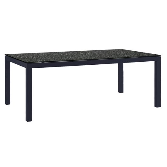 Photo of Pengta outdoor 225cm ceramic top dining table in slate