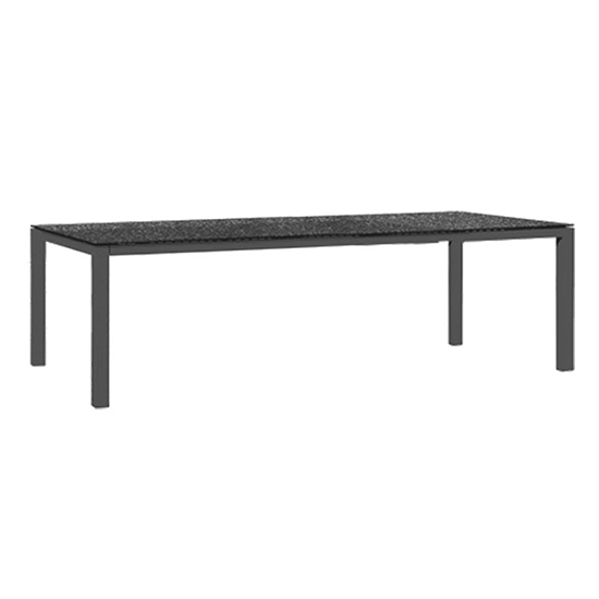 Photo of Pengta outdoor 300cm ceramic top dining table in slate