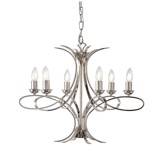 Photo of Penn 6 lights pendant light in polished nickel