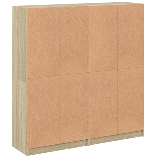 Penrith Wooden Bookcase With 16 Shelves In Sonoma Oak