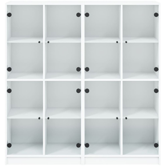 Penrith Wooden Bookcase With 16 Shelves In White