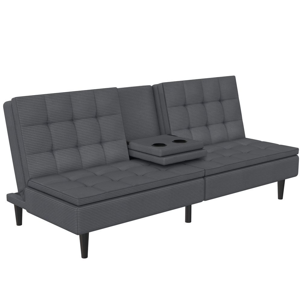 Penrose Fabric Sofa Bed in Anthracite