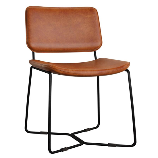 Pensford Bruicato Genuine Leather Dining Chairs In Pair