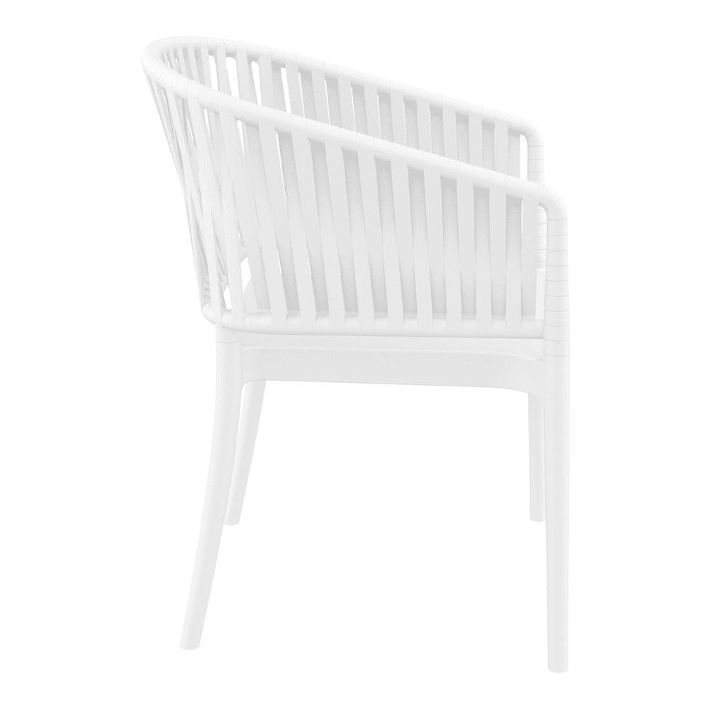 Penwell Polypropylene Outdoor Armchair In White