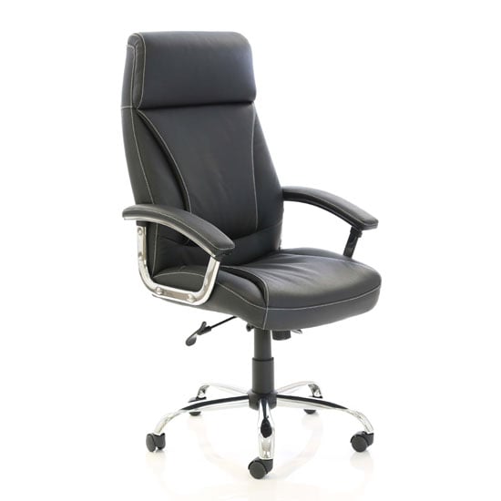 Penza Leather Executive Office Chair In Black