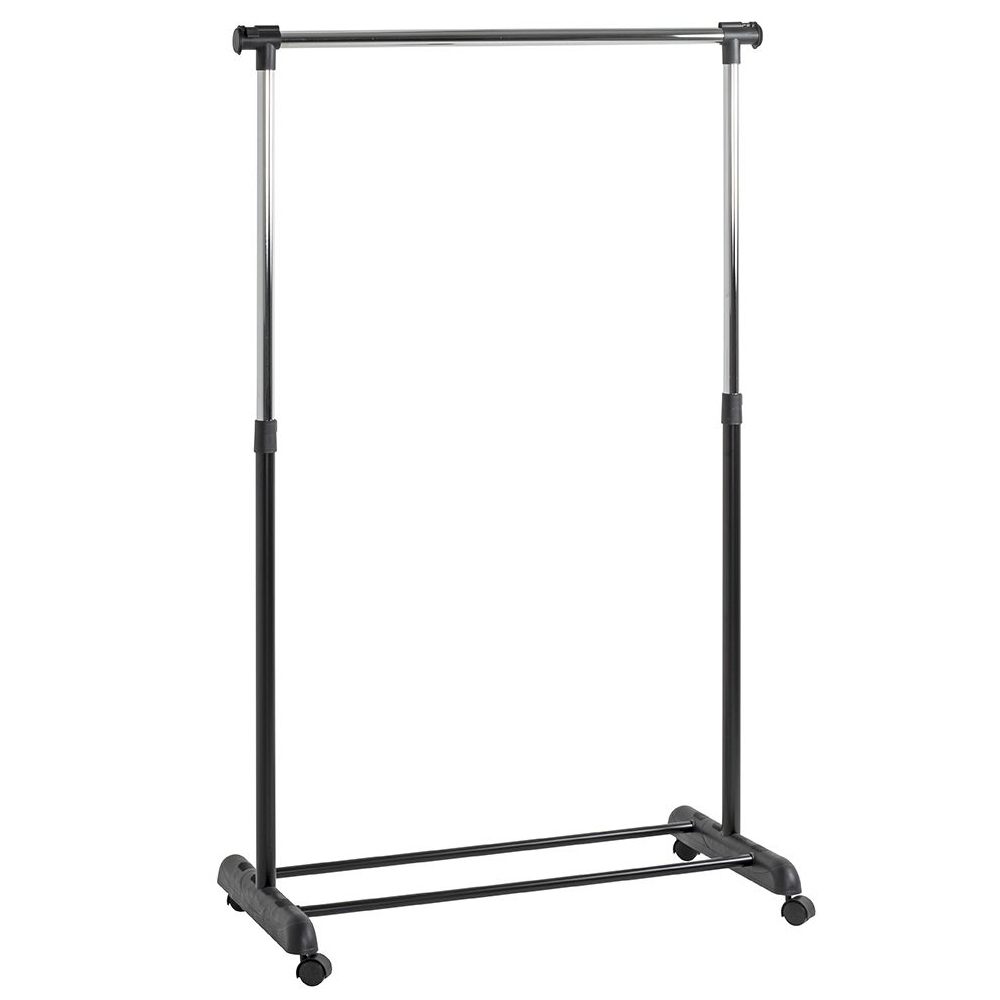 Peoria Metal Coat Stand In Chrome And Black