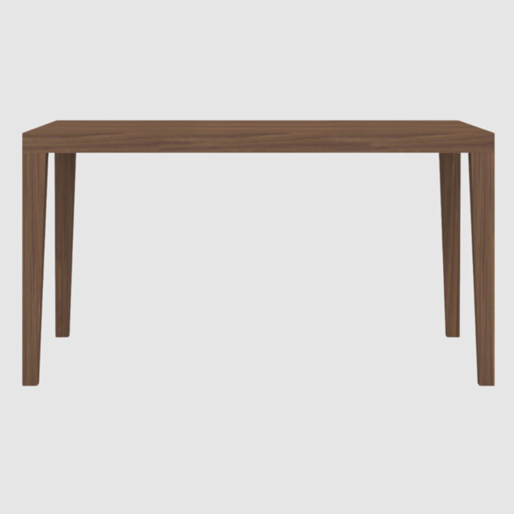 peoria wooden rectangular dining table in walnut