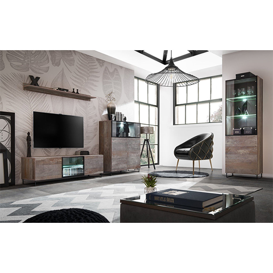 Peoria Wooden Wall Shelf In Canyon Oak